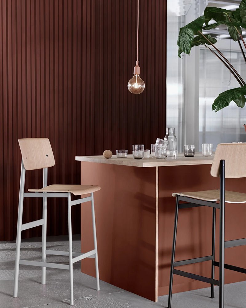 E27 LED - Plafonnier rouge foncé